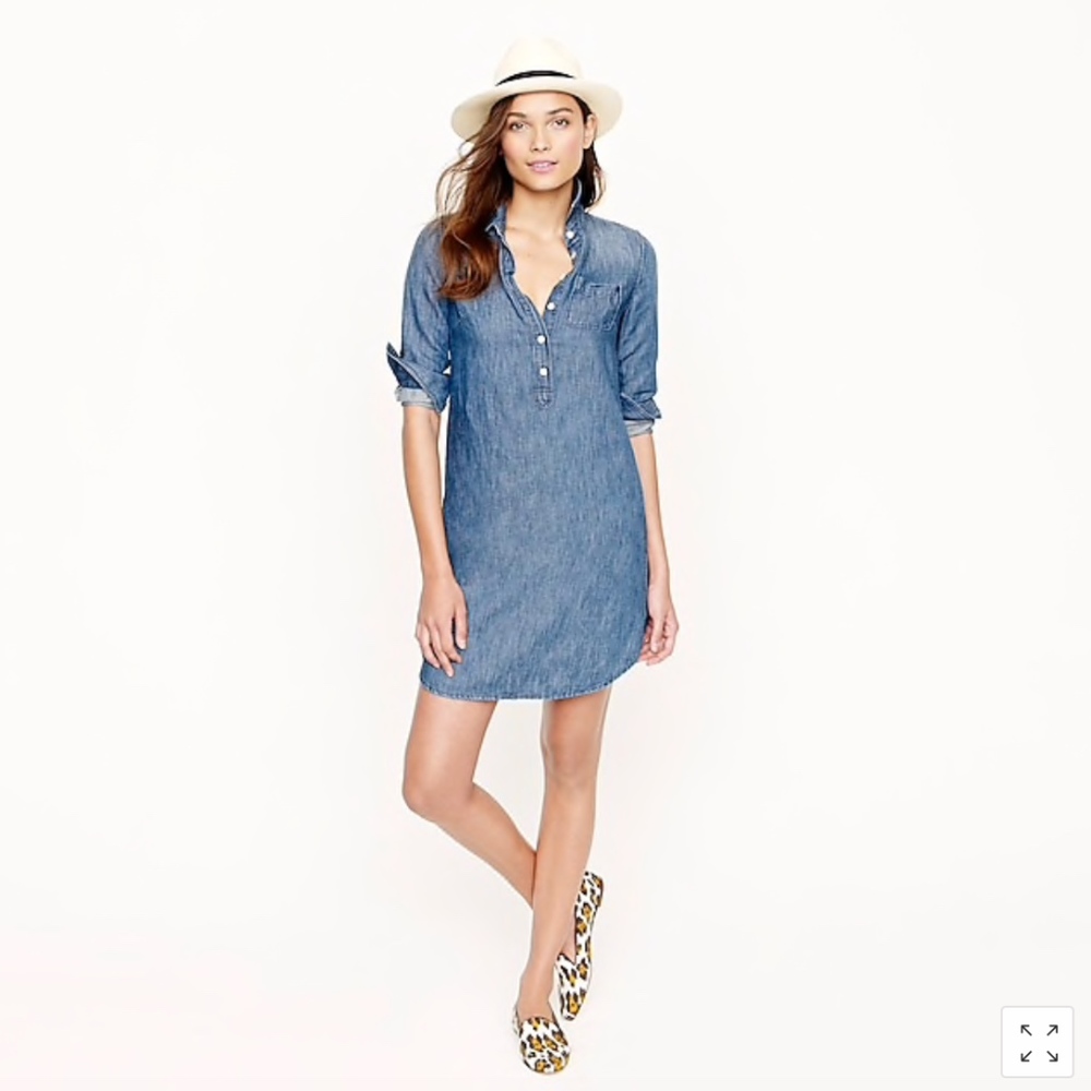 J. Crew Chambray Shirt Dress